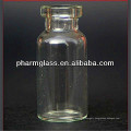Flacon d'injection transparent de 2 ml en tube de verre à faible teneur en borosilicate